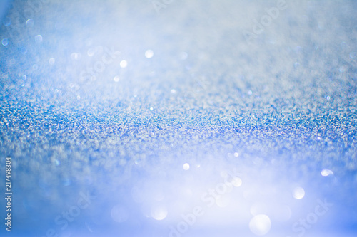 Blue and white glitter background, closeup, no retouch, shallow depth of field.