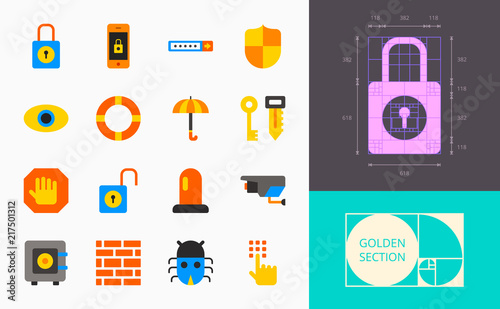 color security icons on a white background