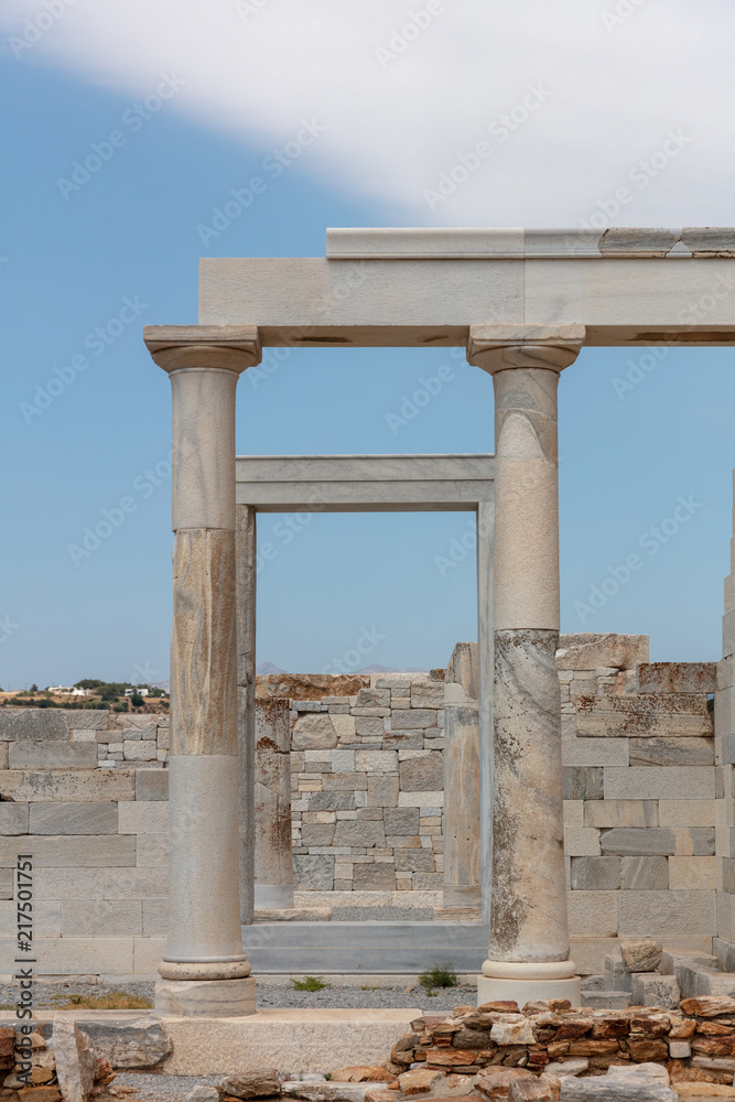 Temple de Demeter, Ano Sagri, ile de Naxos, Cyclades, Grèce