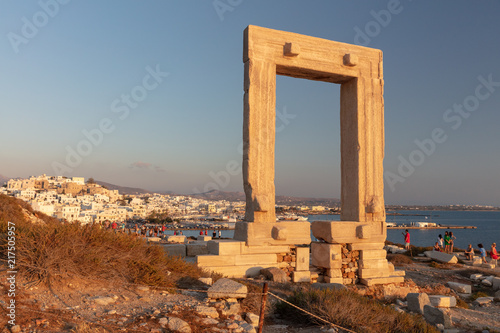 Temple Apollon, Portara, île de Naxos, Cyclades, Grèce