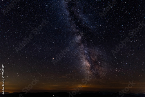 A clear view of the Milky Way from the dark skies of Spruce Knob in West Virginia