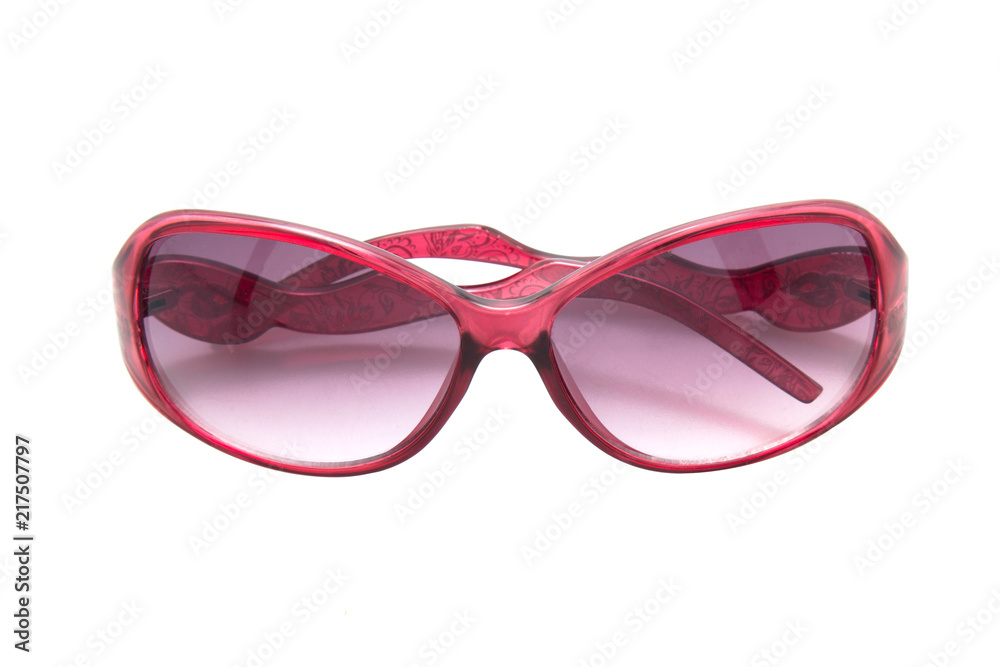 Cool sunglasses isolated on white background, top view. Cool sunglasses isolated on white background, top view.