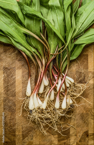 Fresh wild ramps (leeks)