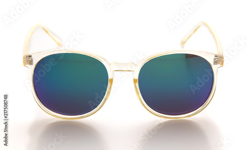Cool sunglasses isolated on white background.