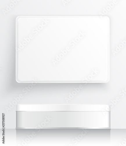 Tin Box Template : Vector Ilustration