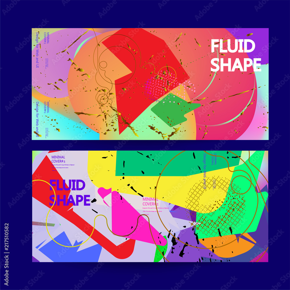Obraz premium Fluid color background. Liquid shape . Eps10 vector.