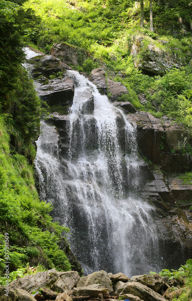 Photo of a beautiful macro waterfall Photo of a beautiful macro waterfall