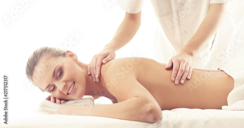 Healthy and Beautiful girl in Spa. Recreation, Energy, Health, Massage and Healing Concept.