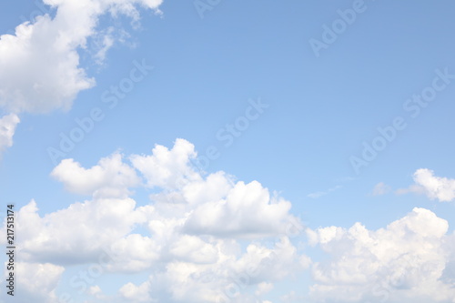 Cloudy blue sky abstract background, blue sky background with tiny clouds