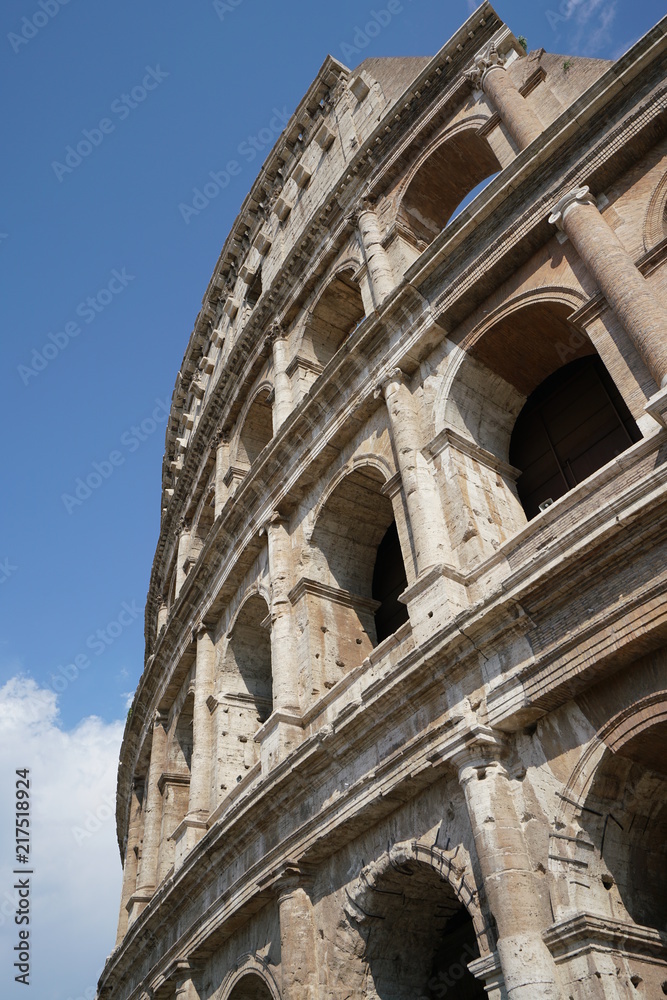 Rome,Italy-July 27, 2018: Colosseum or Coliseum in Rome