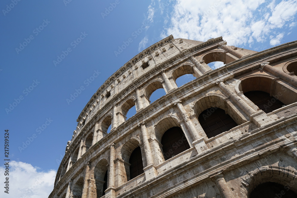 Rome,Italy-July 27, 2018: Colosseum or Coliseum in Rome
