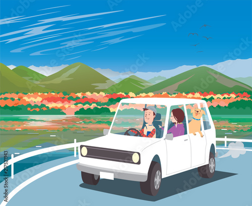 ファイル名	ドライブ_SUV_紅葉