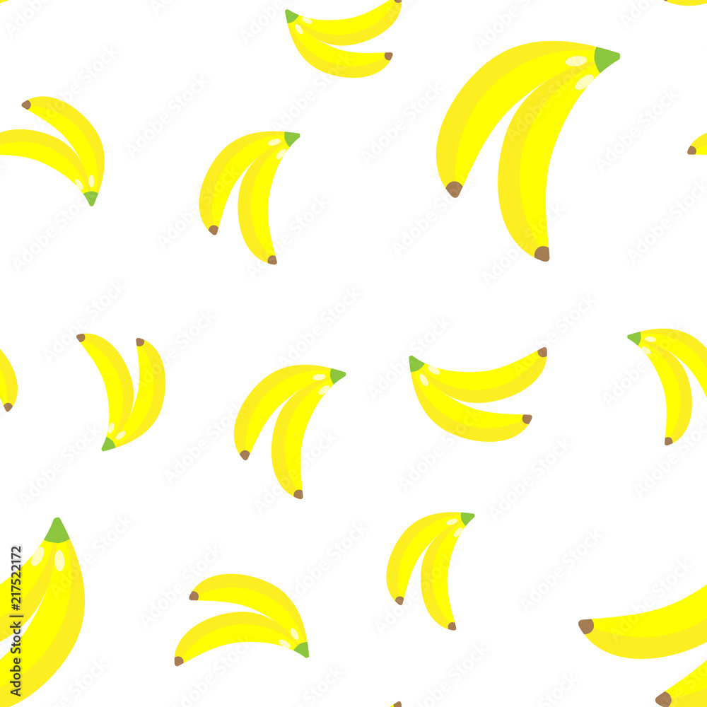 The Seamless pattern. Tropical ornament yellow bananas The Seamless pattern. Tropical ornament yellow bananas