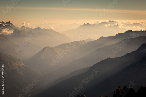 Sunset in the Alps