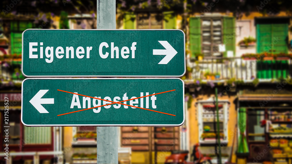 Schild 350 - Eigener Chef