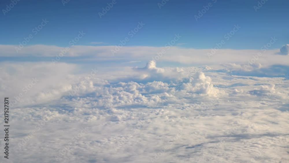 Flight above the clouds in 4k Flight above the clouds in 4k