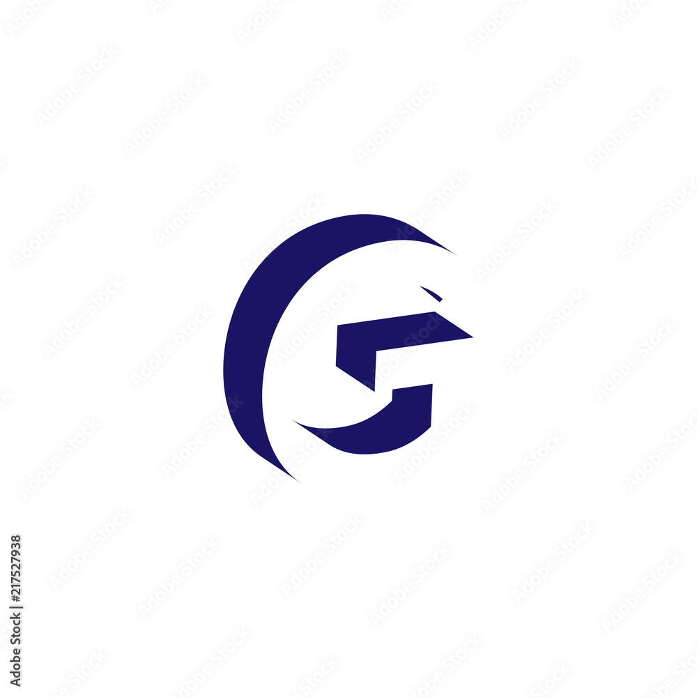 G Letter logo in negative space icon vector template G Letter logo in negative space icon vector template
