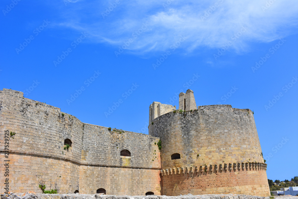 Italy, Otranto,  Aragonese castle, XI century. View and details.