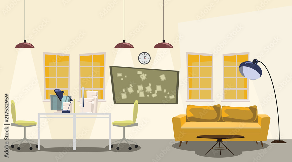 office interior vector illustration office interior vector illustration