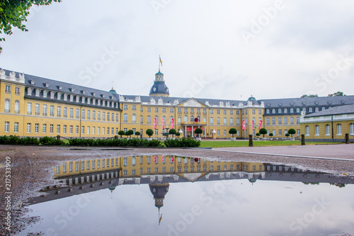 Castle of a lord named Karl Friedrich Schloss Karlsruhe in Karlsruhe, Germany in the state Baden-Württemberg. It was build around 300 years ago and it one of the most famous buildings within the city