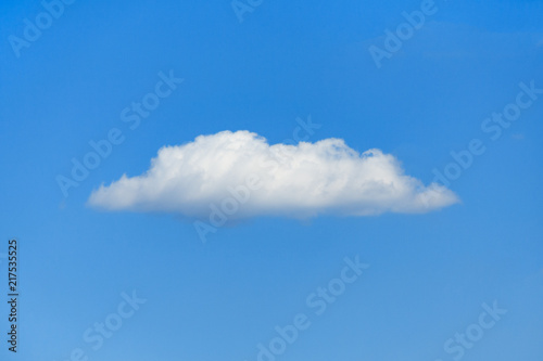 Alone cloud in the clear blue sky  concept  background 