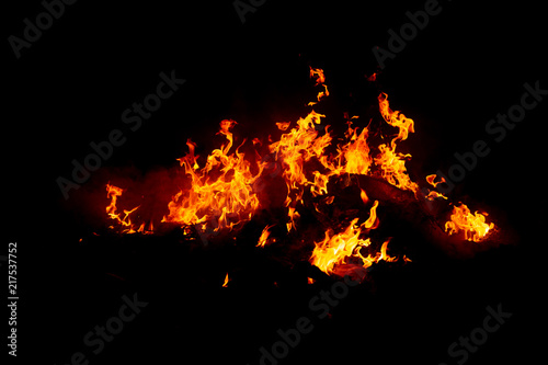 blaze fire flame texture background © donikz
