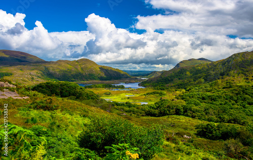 Landscape of Lady's view, Killarney National Park in Ireland. photo
