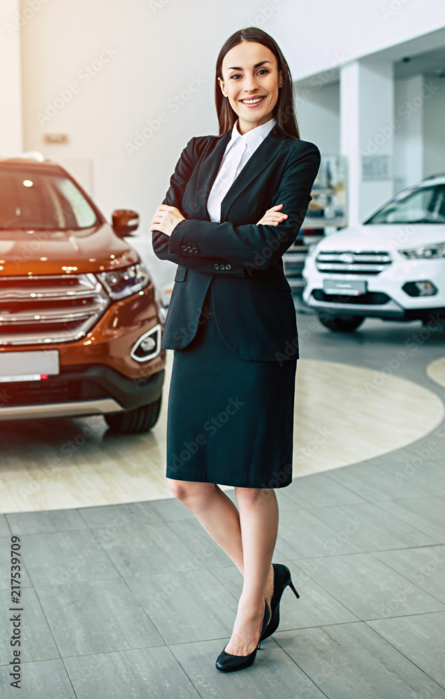 car saleswoman