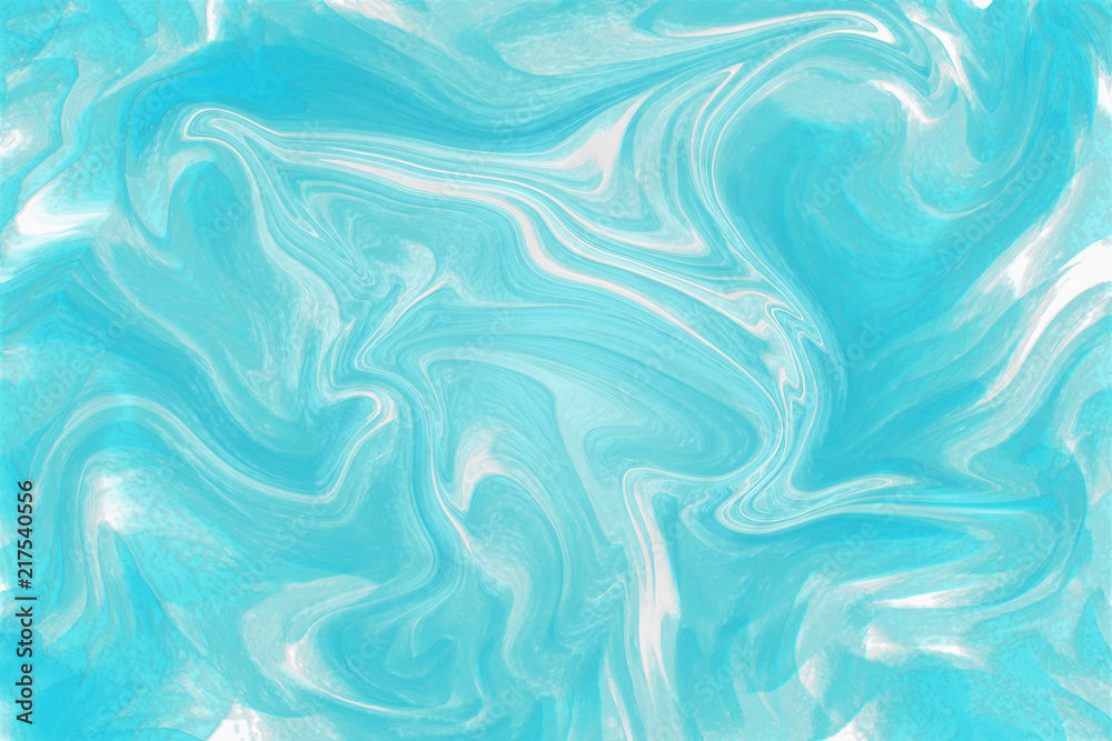 Texture with abstract turquoise waves