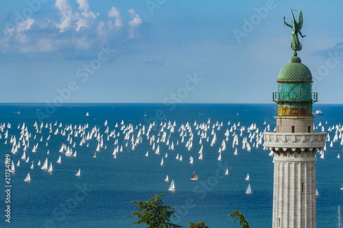 Trieste, Italy - Europe - October, 8th, 2017 - More than 2100 vessels are racing during the 49th 