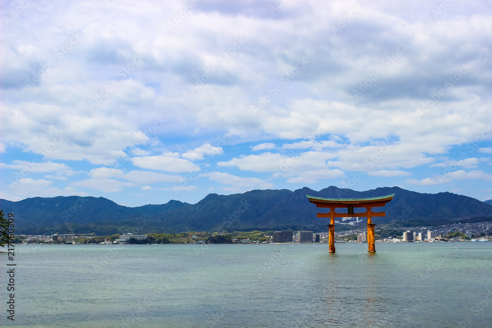 The Floating Torii gate of Itsukushima Shrine The Floating Torii gate of Itsukushima Shrine