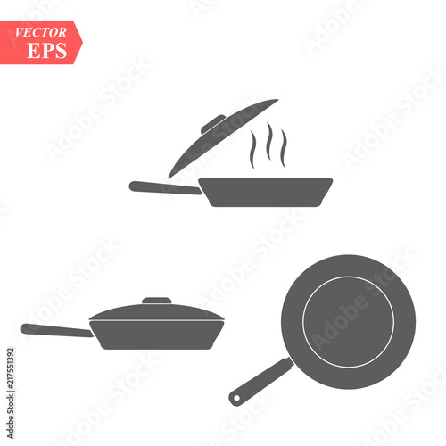 Frying pan icon. Vector concept illustration for design. eps 10