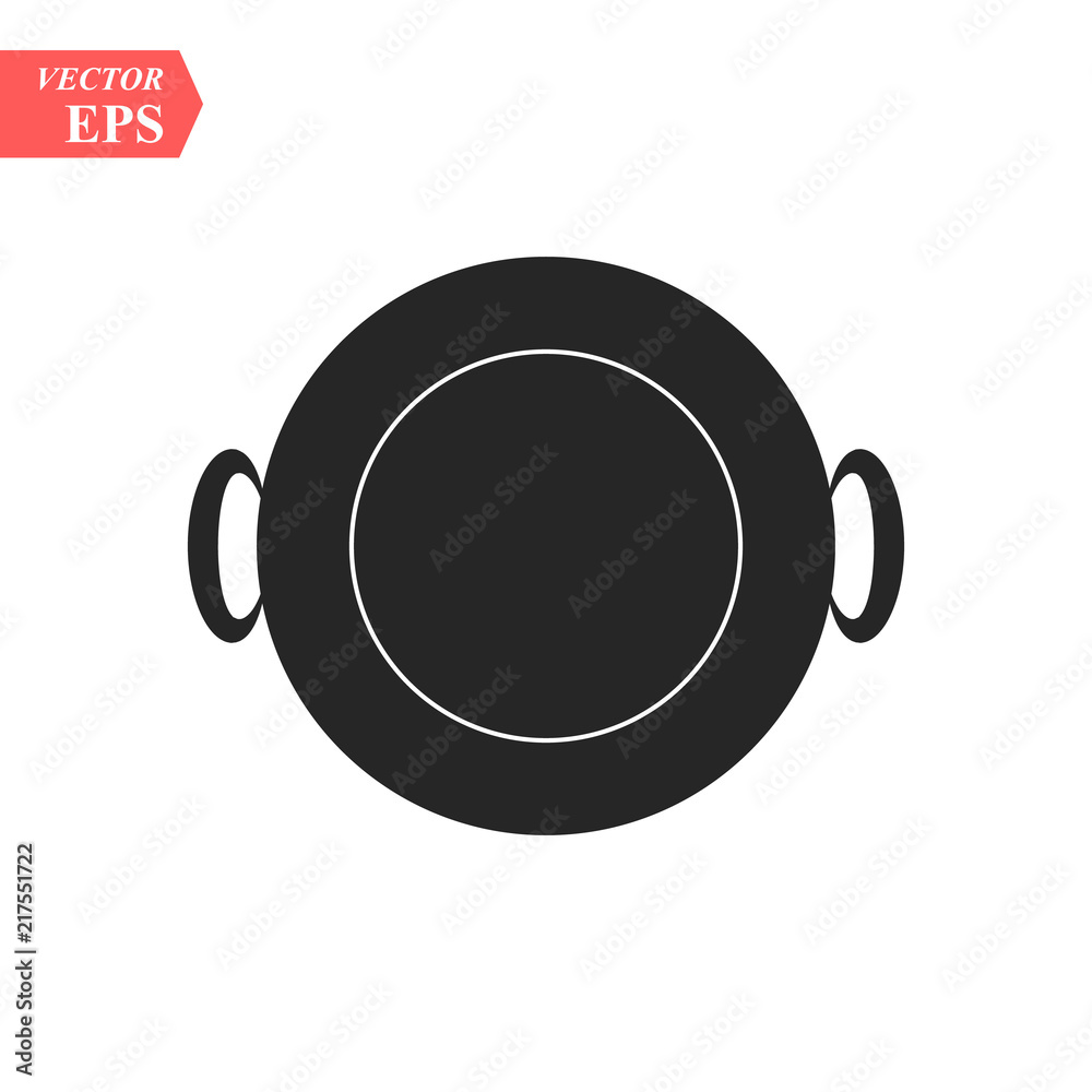 Frying pan icon. Vector concept illustration for design. eps10 Frying pan icon. Vector concept illustration for design. eps10