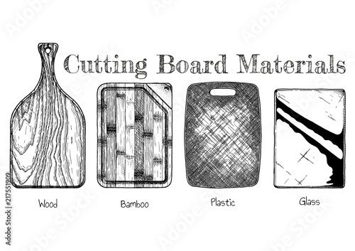 Cutting board materials