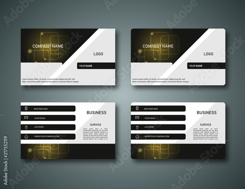 Golden business card