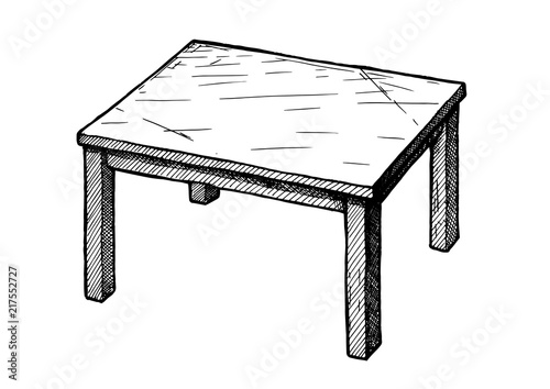 illustration of table