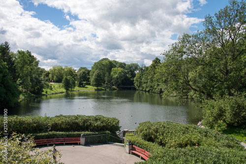 Obraz na płótnie vigeland park w salonie