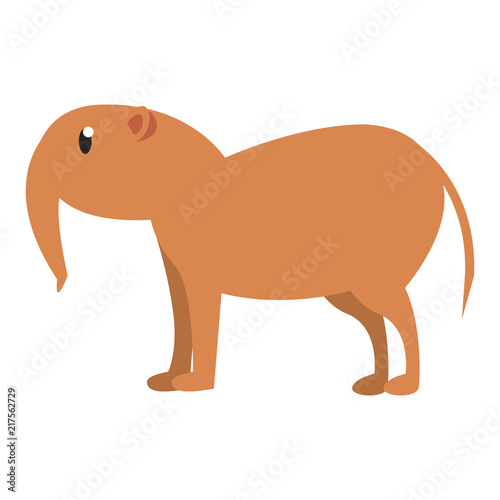 Anteater wild animal cartoon vector illustration graphic design