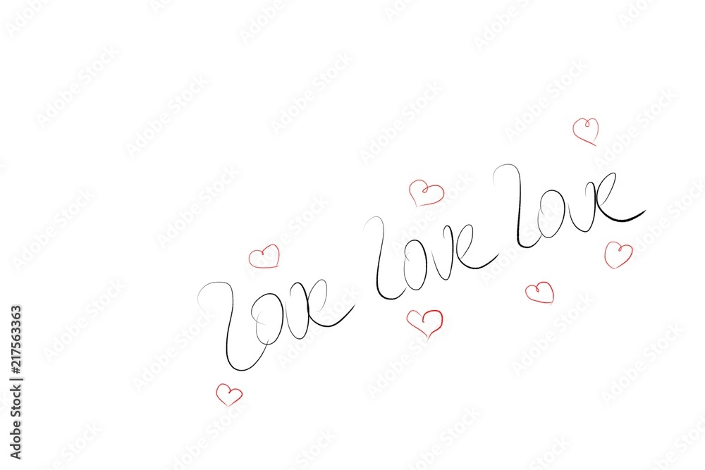 love lettering hearts love lettering hearts