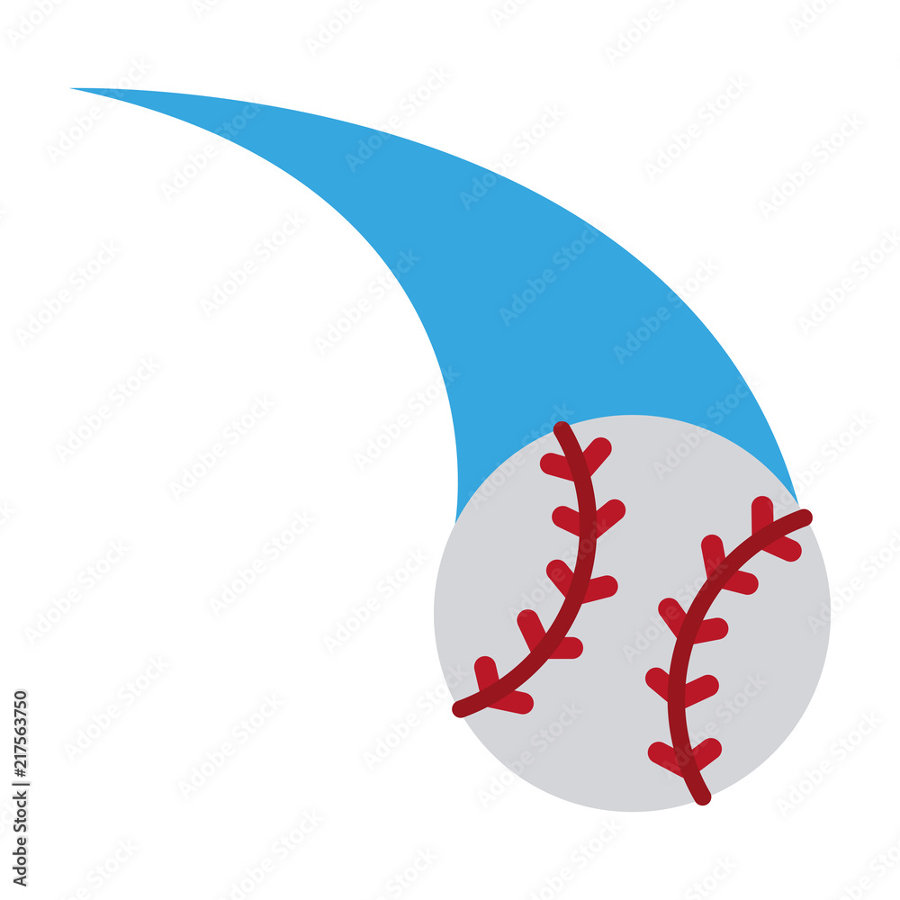 Baseball ball cartoon vector illustration graphic design