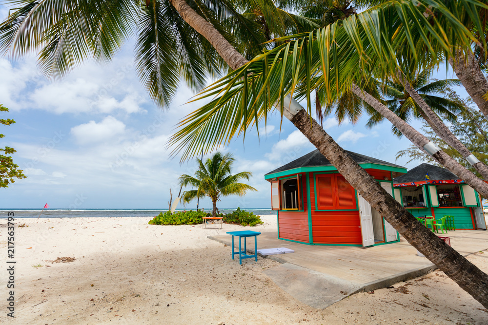 Idyllic beach at Caribbean