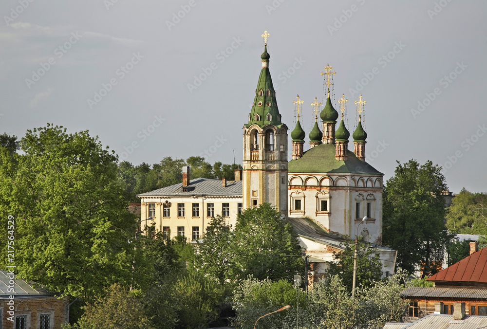 Church of Holy Trinity at Red (Cathedral) mountain in Serpukhov. Moscow oblast. Russia