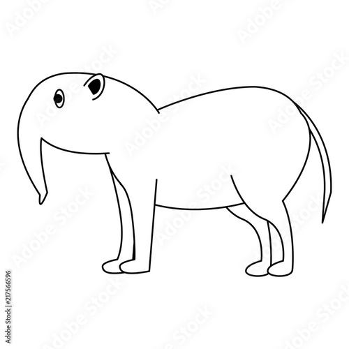 Ape wild animal vector illustration graphic design