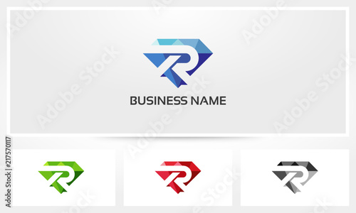 R Letter Diamond Logo