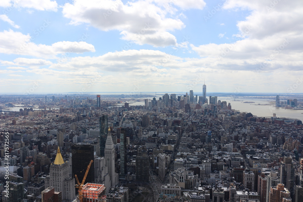 Lower Manhattan seen from the Empire State Building
