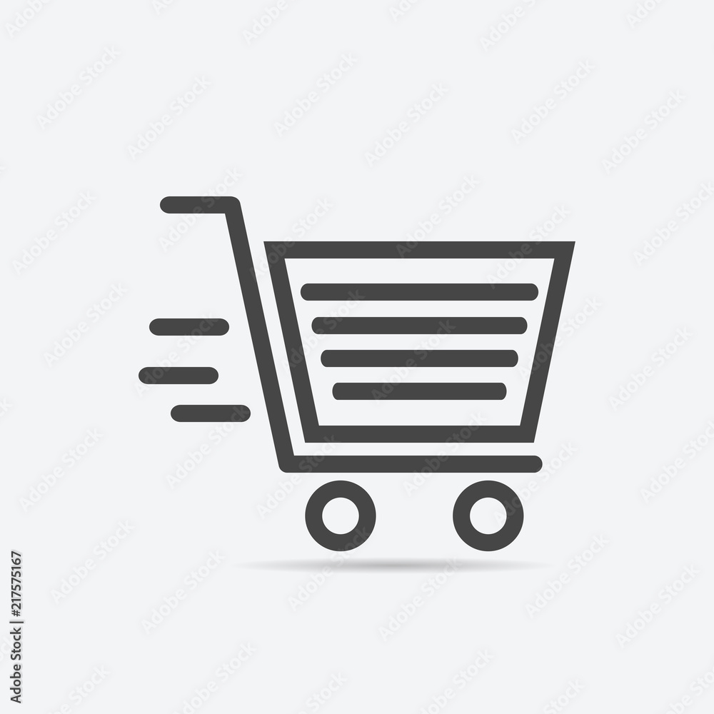 Shopping basket icon flat style isolated on background. Shopping basket sign symbol for web site and app design. Shopping basket icon flat style isolated on background. Shopping basket sign symbol for web site and app design.