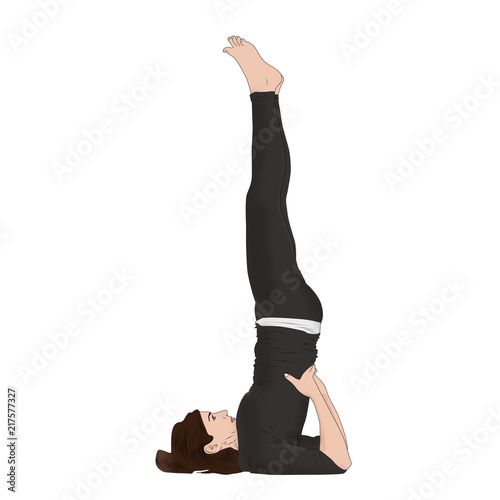 Shoulder Stand Pose photo