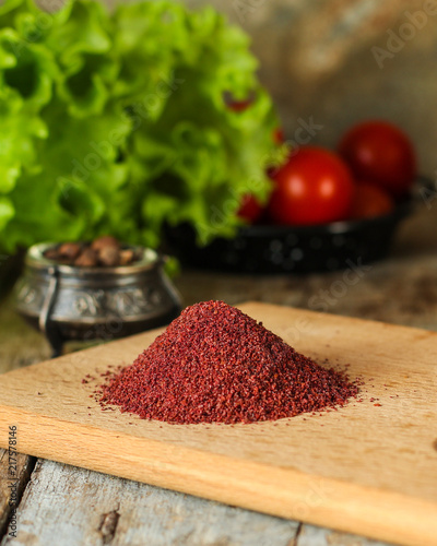 Принти на полотні sumac - spices. food background