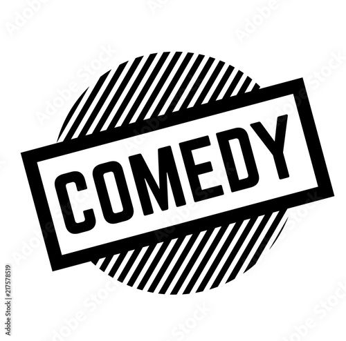 comedy black stamp