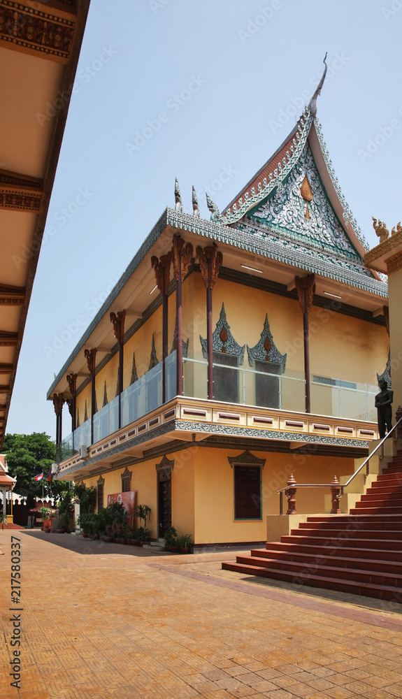 Wat Ounalom (Unnalom) temple in Phnom Penh. Cambodia